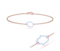 Light Sapphire Opal Bracelet BRS-238A-RO-GP